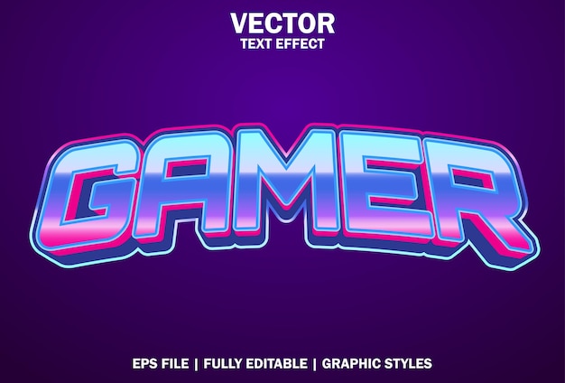 Effetto testo giocatore con colore viola per il logo