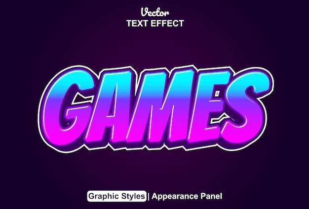 Effetto testo giochi con stile grafico di colore blu modificabile