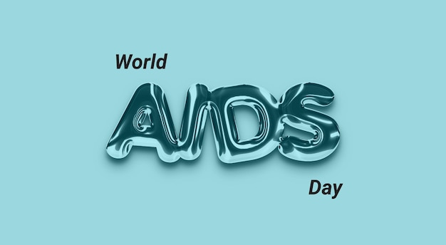 Effetto testo Giornata mondiale contro l'AIDS