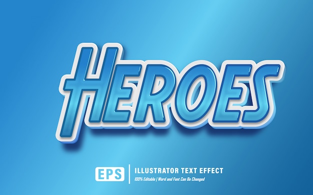 Effetto testo Heroes - modificabile