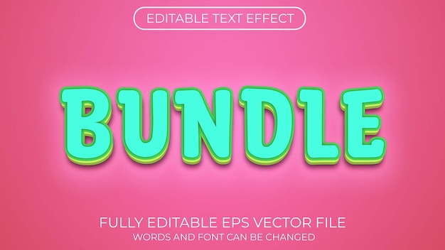 Effetto testo in bundle