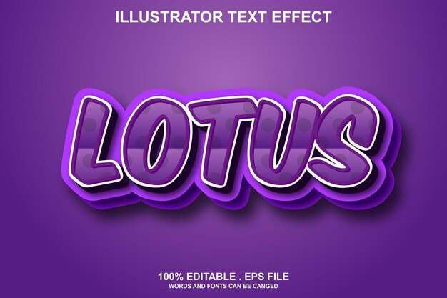 effetto testo loto modificabile