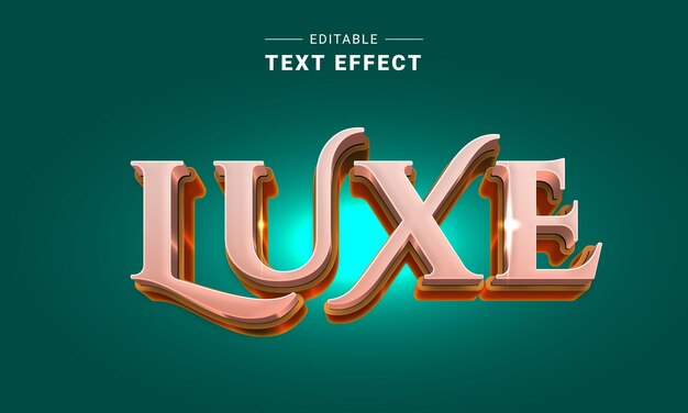 Effetto testo modificabile in stile moderno e alla moda