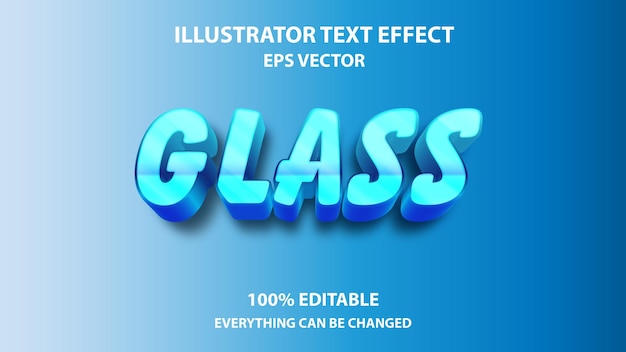 EFFETTO TESTO MODIFICABILE VETRO