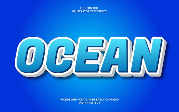 effetto testo oceano