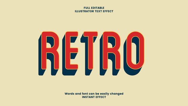 Effetto testo retrò