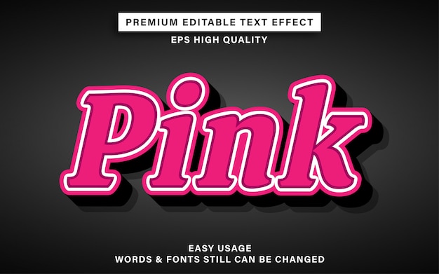 Effetto testo rosa