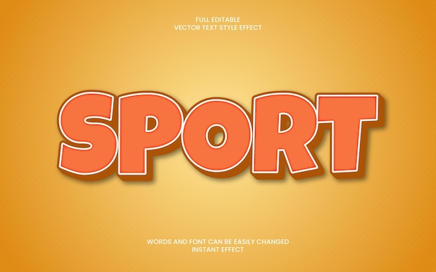 Effetto testo sportivo