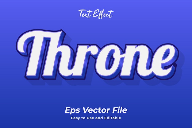 Effetto testo Trono modificabile