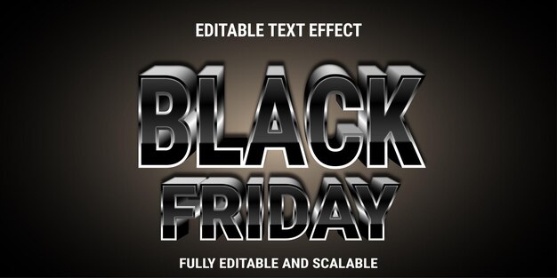 Effetto testo venerdì nero con lettere e colori 3d