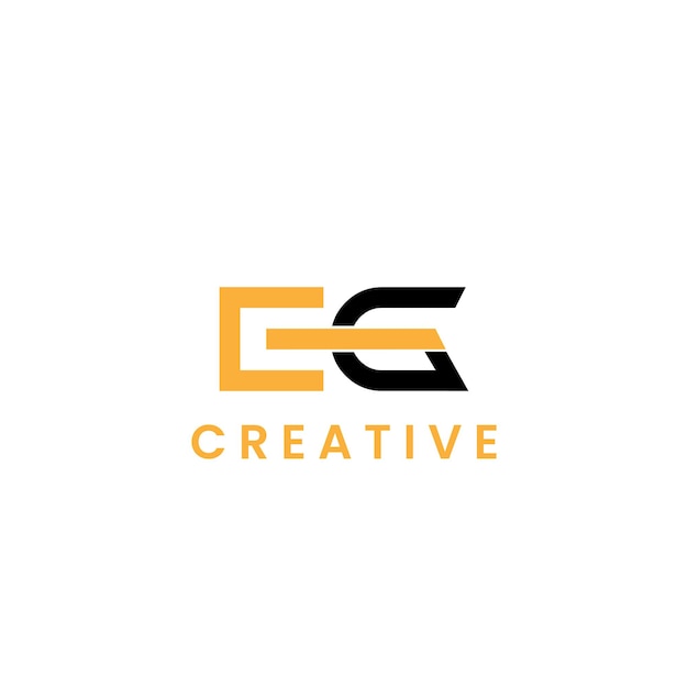 EG design del logo monogramma creativo