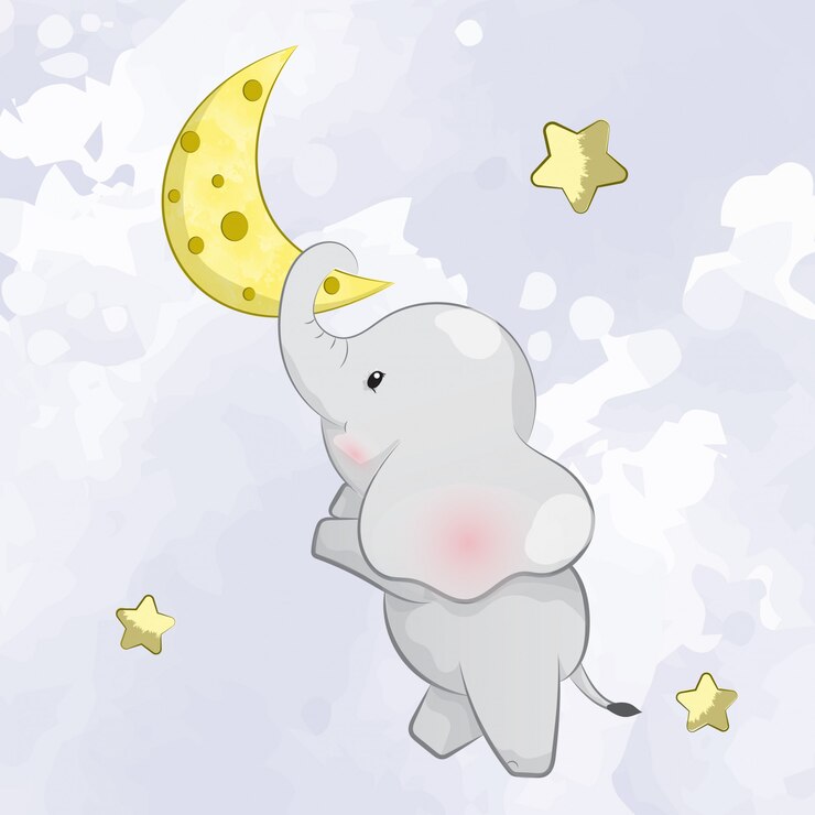 Elefantino sulla luna