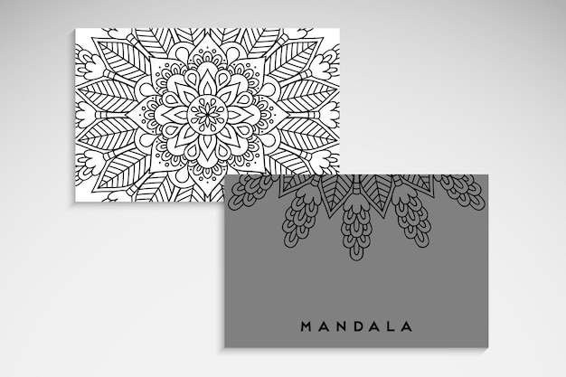 elegante carta mandala