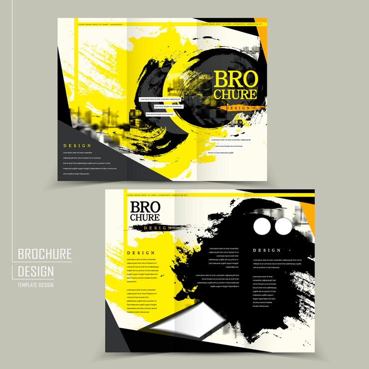 Vettore elegante design per brochure a tre ante