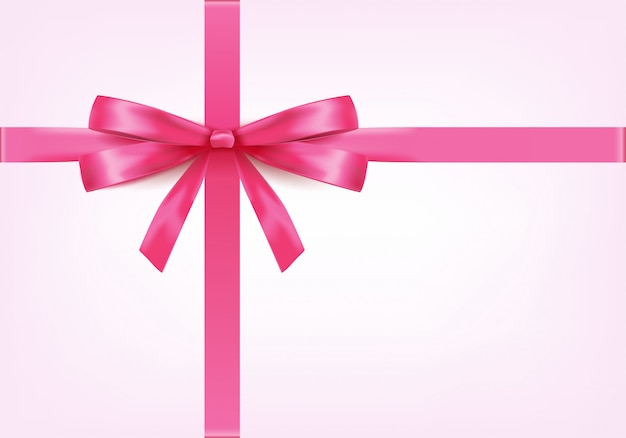 elegante nastro rosa con fiocco