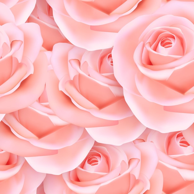Elegante sfondo senza soluzione di continuità del fiore rosa romantico rosa