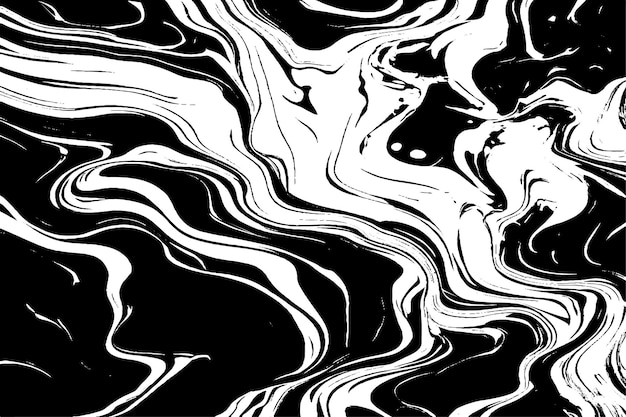 Elegante texture di inchiostro di marmo nero con onde dipinte in acrilico carta da parati e piastrelle da parete di lusso