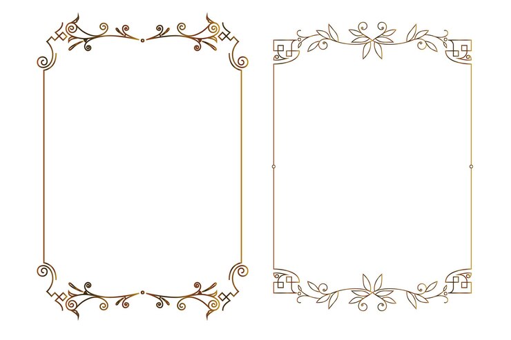 Eleganti cornici ornamentali