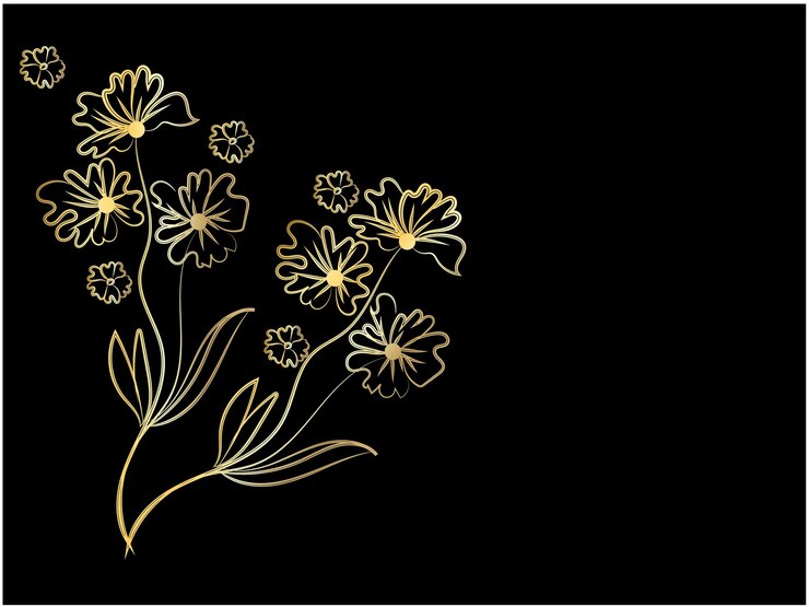 Elementi decorativi floreali disegnati a mano