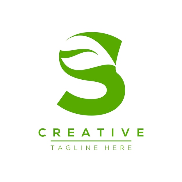 Elementi del modello di progettazione del logo della lettera S. Logo vettoriale della lettera S