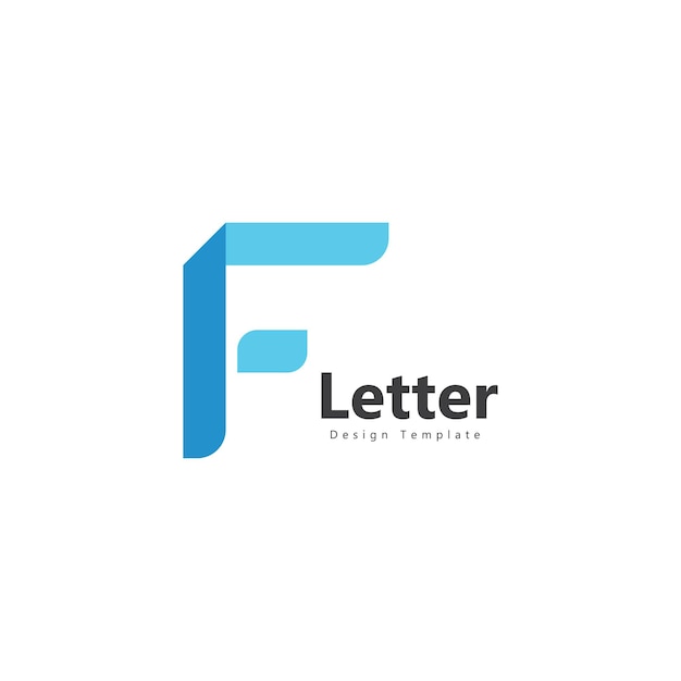 Elementi del modello di progettazione dell'icona del logo della lettera F