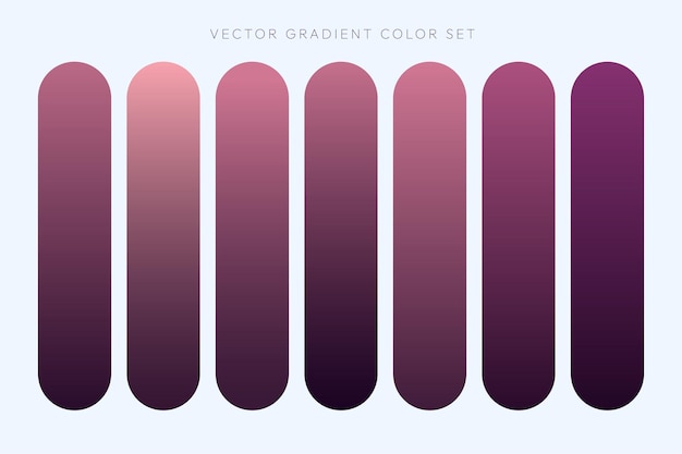 Elementi del set di colori gradiente