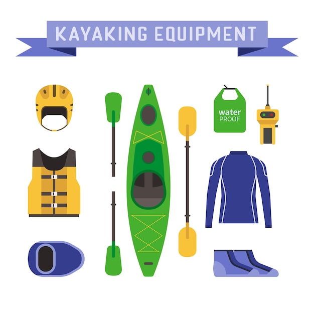 Elementi di design dell'attrezzatura da kayak