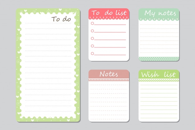 elementi di design per notebook