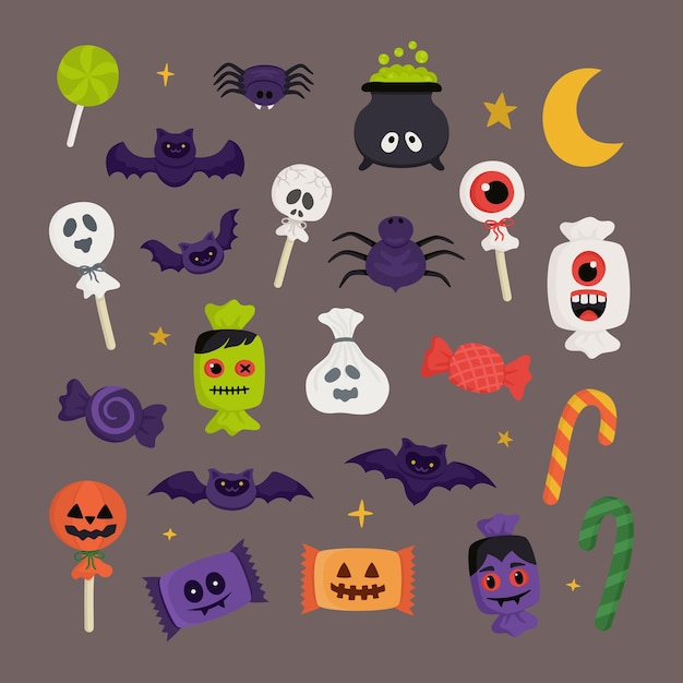 Elementi di design vettoriali di Halloween