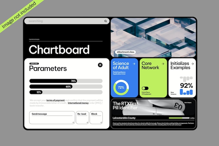 Vettore elementi di tabella di grafici vettoriali template ui kit