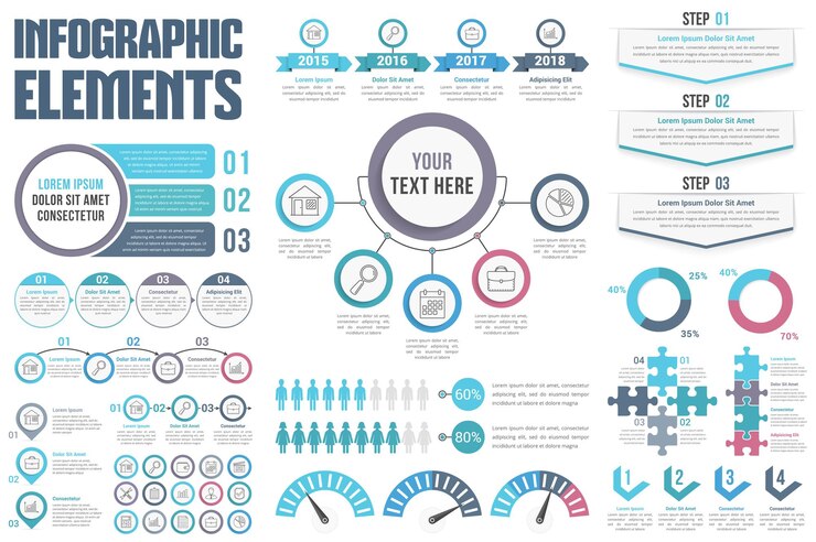 Vettore elementi infografici
