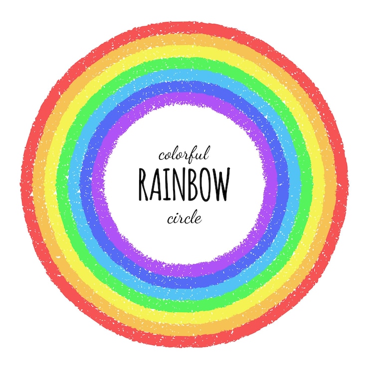 Vettore elemento cerchio arcobaleno