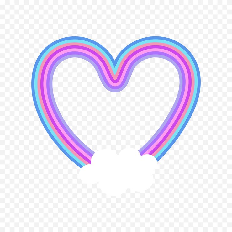Vettore elemento dell'arcobaleno disegnato a mano boho arcobaleno illustrazione disegnata a mano
