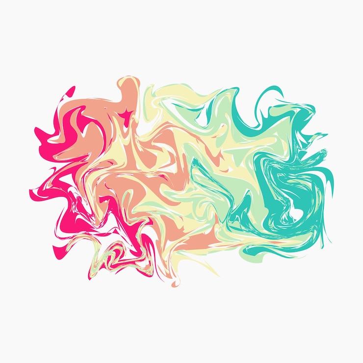 Vettore elemento di fluidificazione astratta arcobaleno