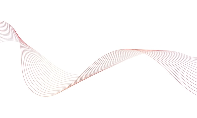 Elemento di onda gradiente colorato sfondo astratto per il design. Onde create stilizzate con linee.