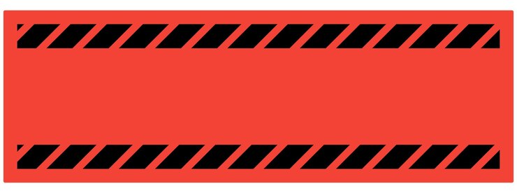 Vettore elemento di progettazione di sfondo di etichetta rossa vuota con linea di costruzione su di esso