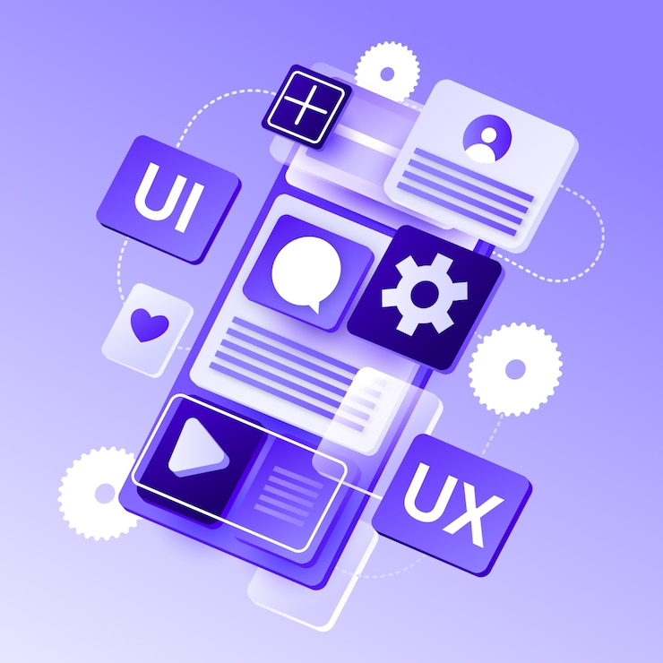 Vettore elemento di raccolta ui realistico