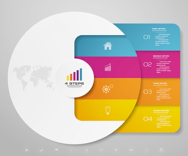 Elemento infographic grafico moderno