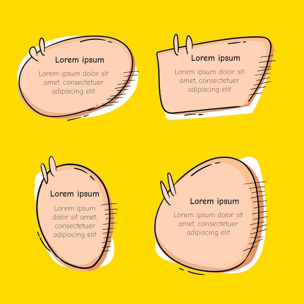 Elemento per le citazioni Illustrazione di Doodle