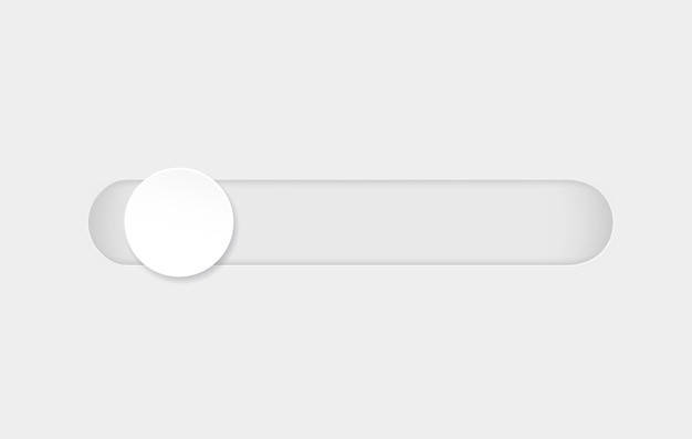 Elemento scrollbar pulsante elemento di navigazione controllo frontend sul vettore bianco