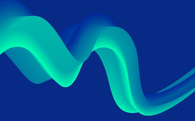 Elemento vettoriale d'onda con linee astratte per banner e brochure del sito Web Illustrazione del movimento del flusso della curva Linee vettoriali Design intelligente dello sfondo
