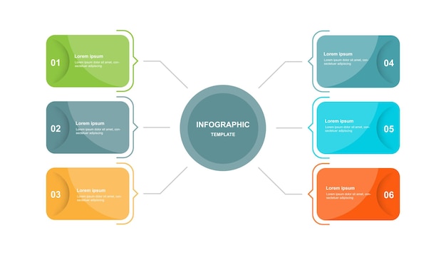 Elemento vettoriale modello infografica