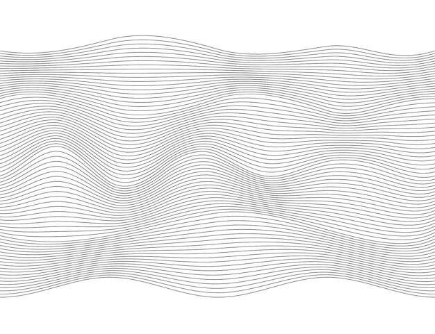 Elemento Wave Design molte linee parallele forma ondulata04