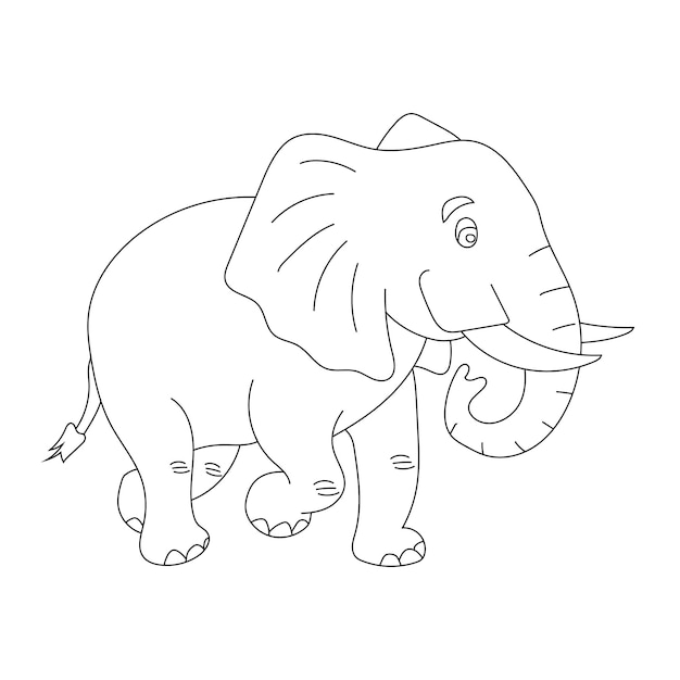Elephant Clipart Cartoon Animali selvatici Clipart Set per gli amanti della fauna selvatica