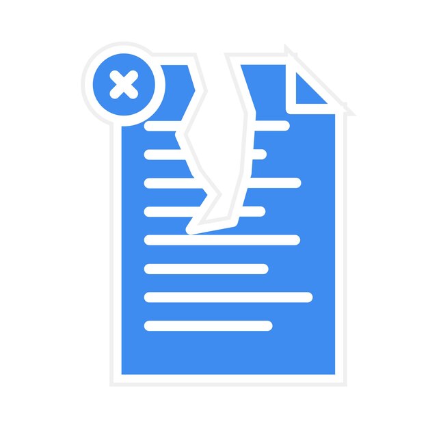 Eliminare l'immagine vettoriale dell'icona del file Può essere utilizzato per i documenti e i file
