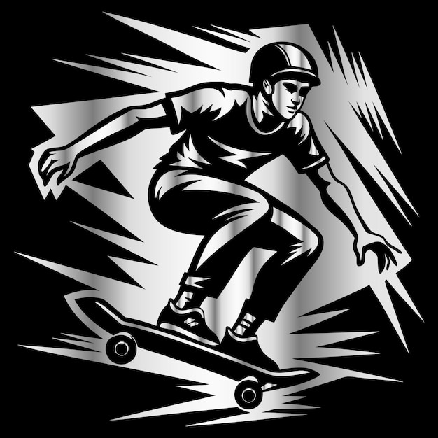 Emblema del Downhill Longboarding Club Velocità estrema per gli appassionati di skateboard