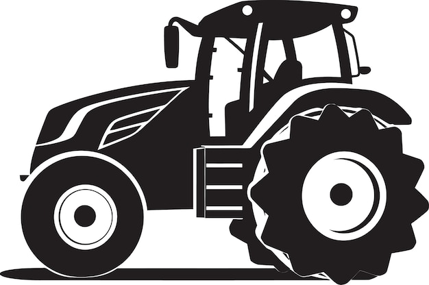 Emblema del trattore dinamico Field Fury Emblema dell'icona del trattore moderno Agrarian Apex