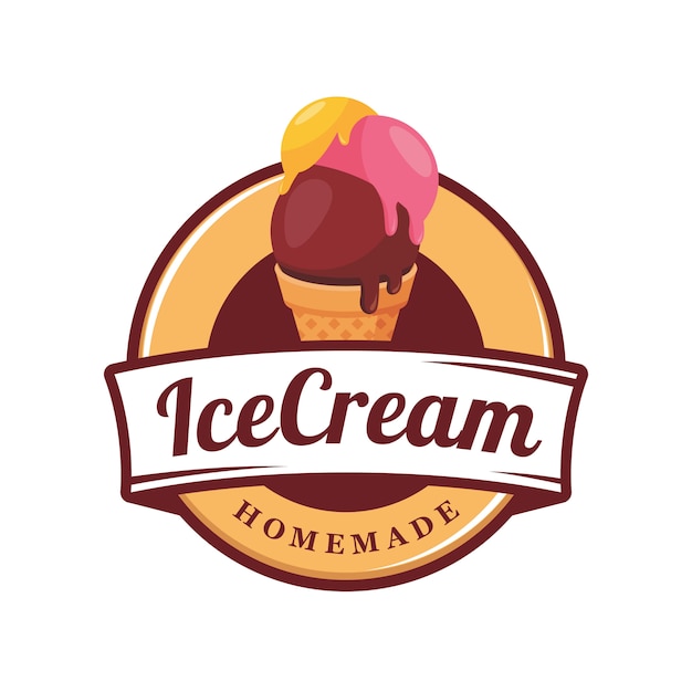 Emblema logo gelato