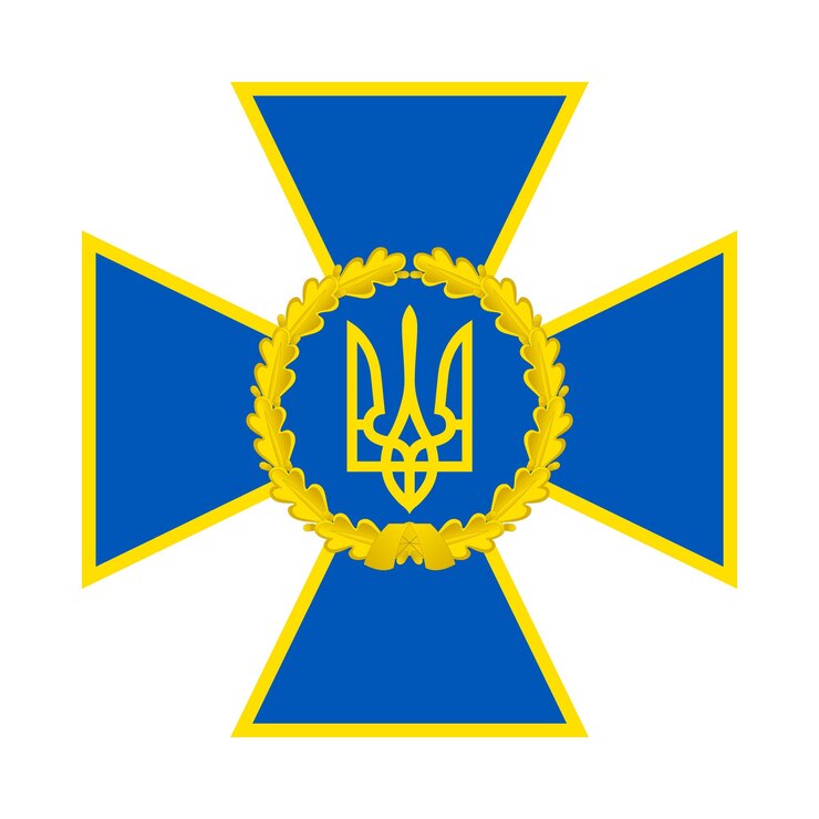Vettore emblema vettoriale del servizio di sicurezza dell'ucraina