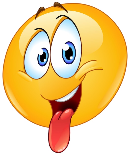 Emoji che tirano fuori la lingua